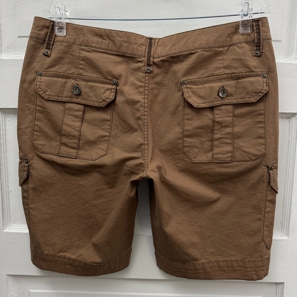 Arizona Jean Co. Women’s Brown Cargo Ripstop Utility Shorts Size 9 - Picture 3 of 8